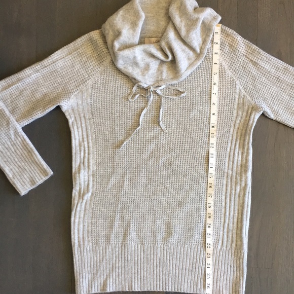 LOFT Waffleknit Cowl Neck Tunic Sweater, size Medium❤️ - Picture 11 of 13